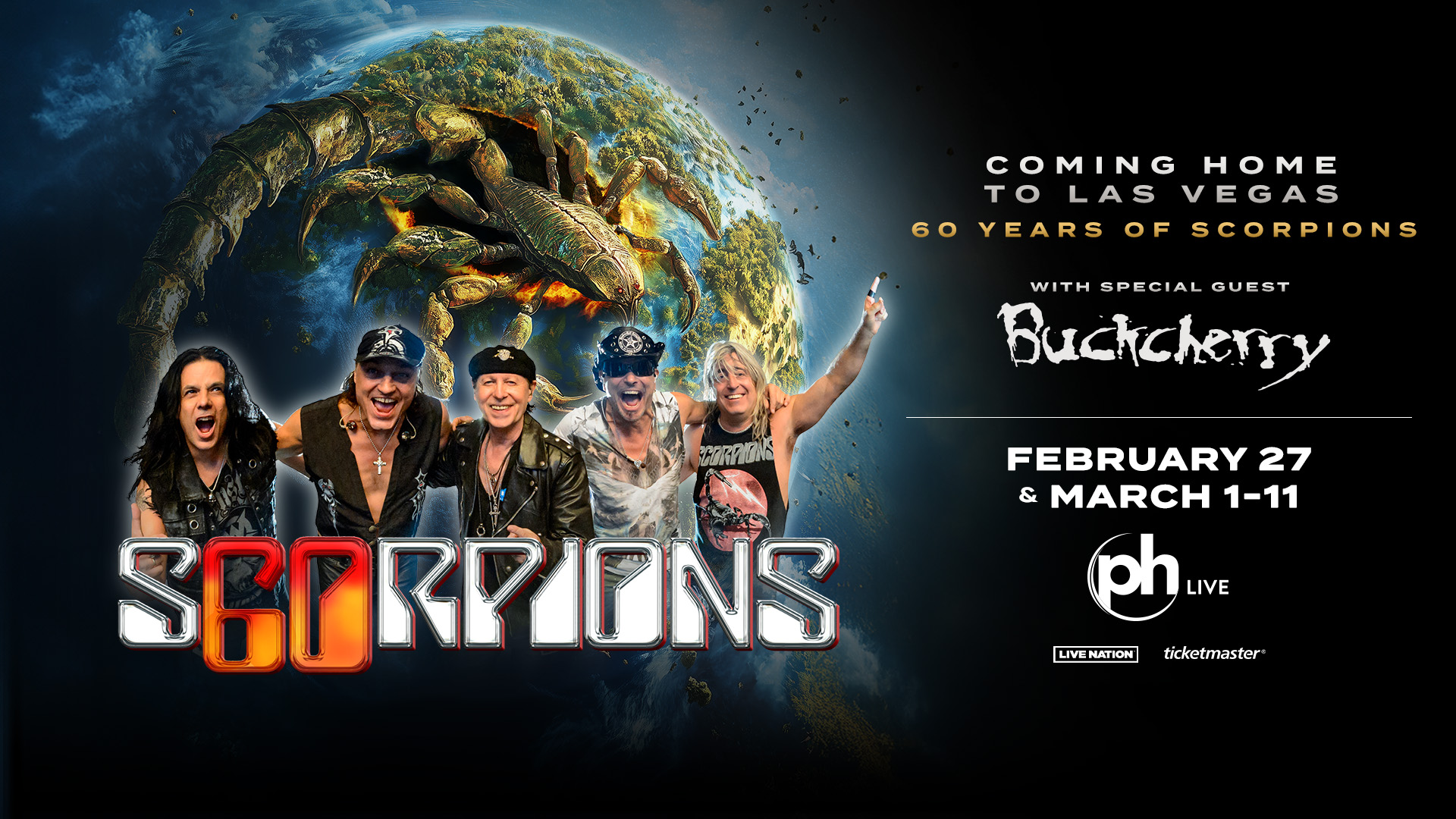 Scorpions To Kick Off 60th Anniversary Celebrations With 2025 Coming Home To Las Vegas Residency