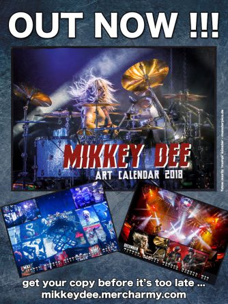 Mikkey Dee's 2018 Art Calendar